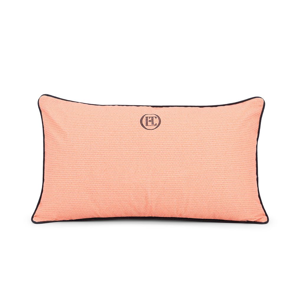 Bonjour Les Chiens (Coral - Printed Cushion) - Image 3