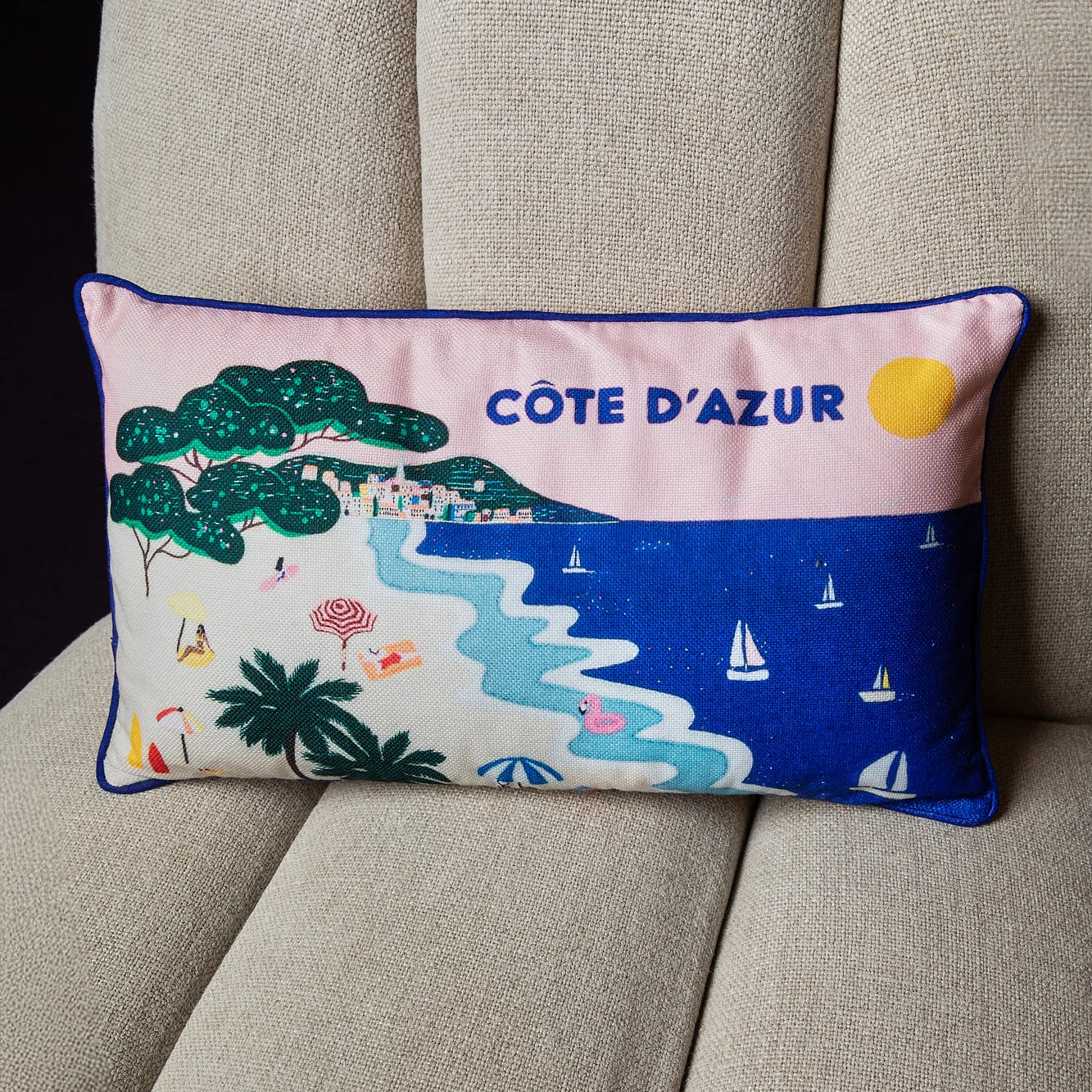 Côte d'Azur (Printed Cushion) - Image 6