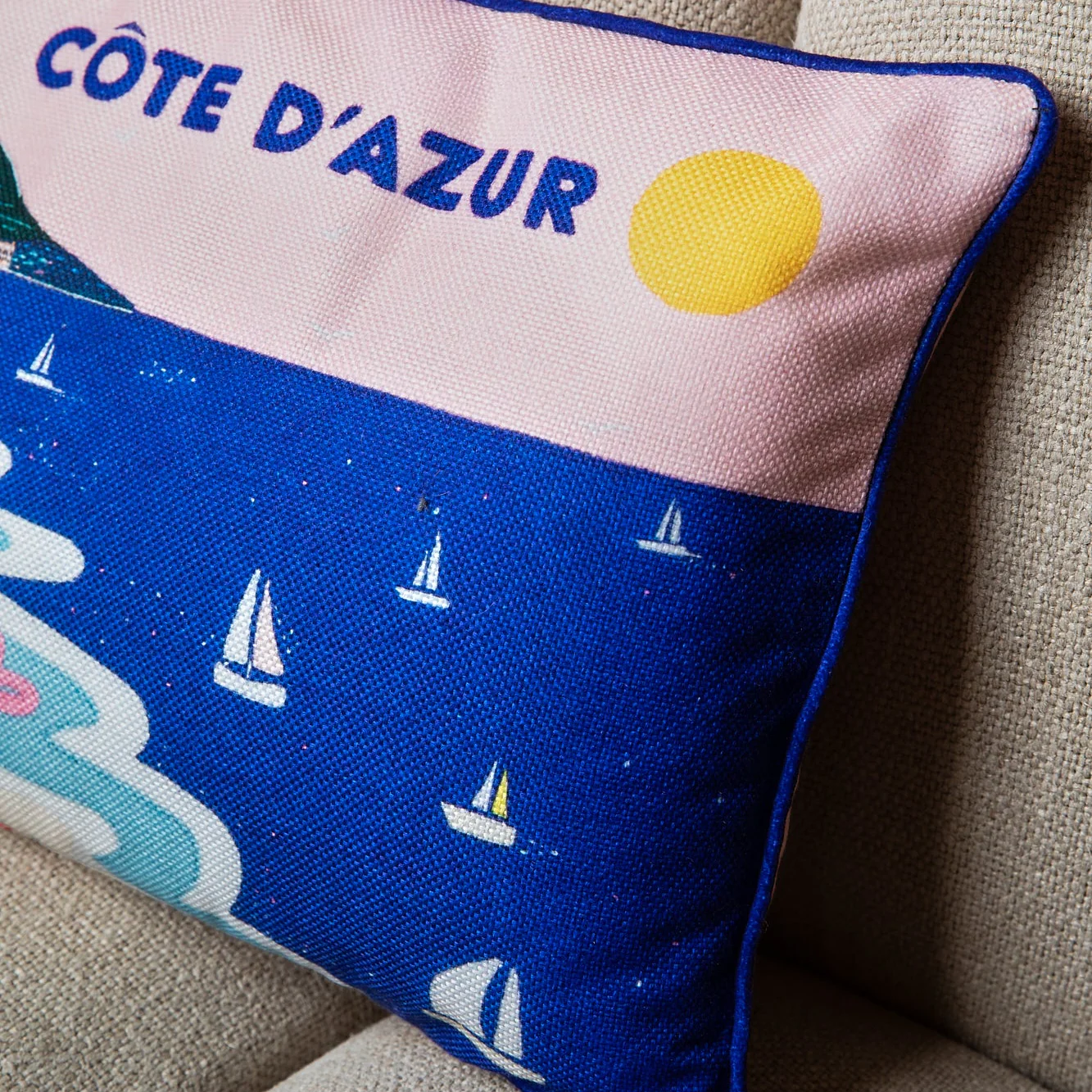 Côte d'Azur (Printed Cushion) - Image 7