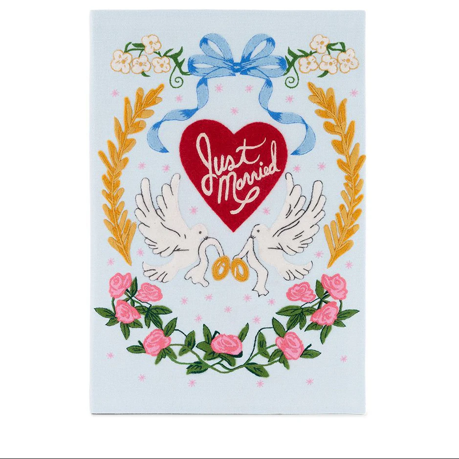 Just Married - Lovebirds (Light Blue - Giant)