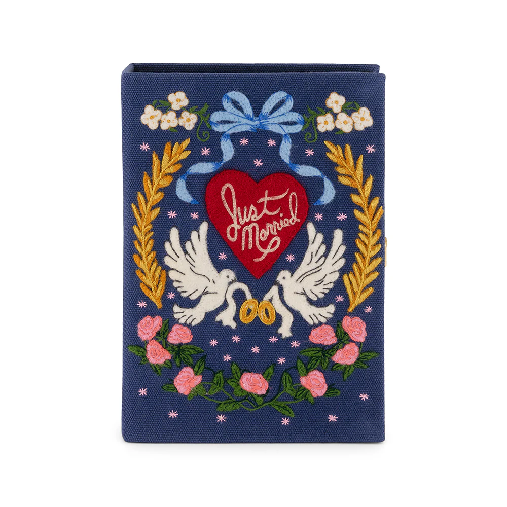 Just Married - Lovebirds (Blue - Customizable)