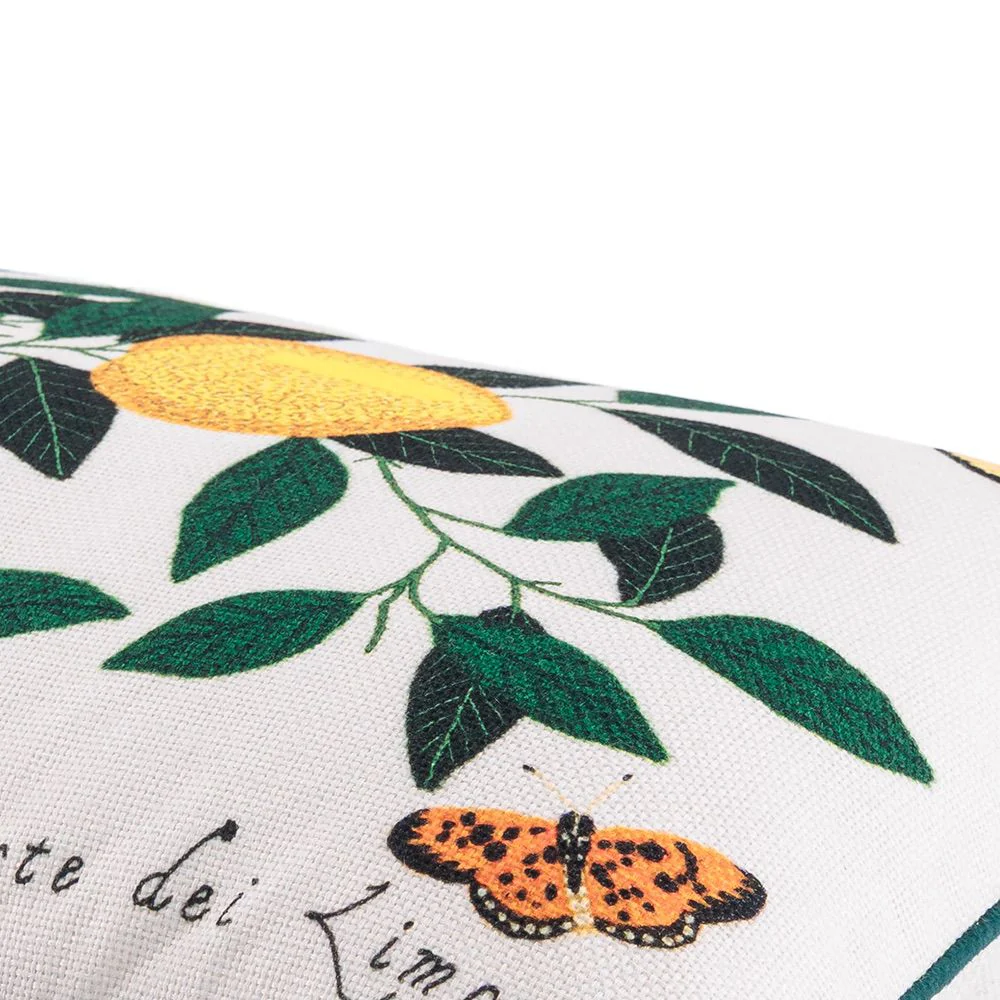Lemons And Butterflies (Printed Cushion) - Image 4